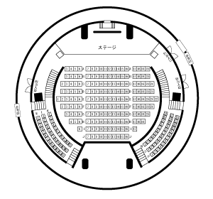 ホールの見取り図