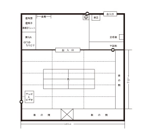 第三会議室（和室）の見取り図